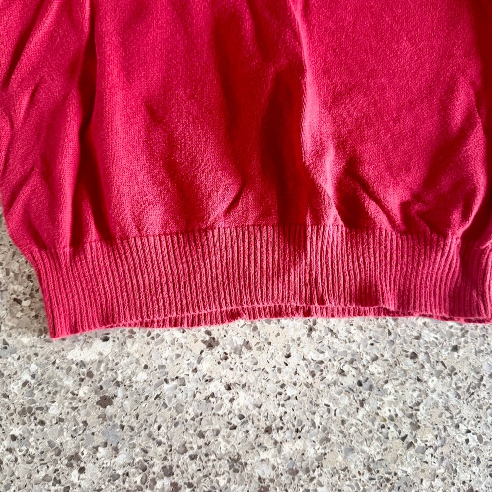 Cat & Jack l Red Ribbed Crew Neck Sweater l Size M - Picture 4 of 6